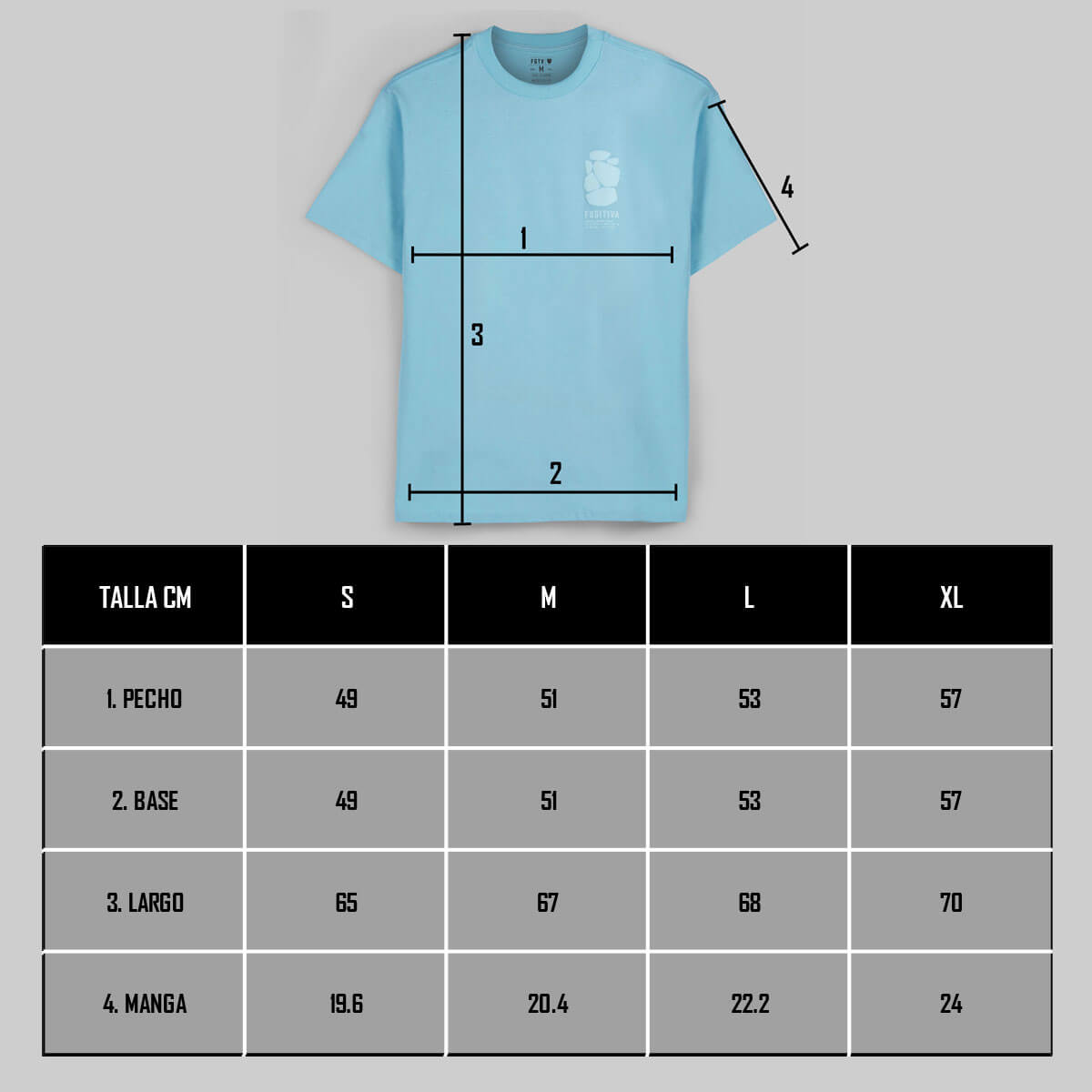 CAMISETA ELEMENTAL MANGA CORTA COLOR AZUL CLARO