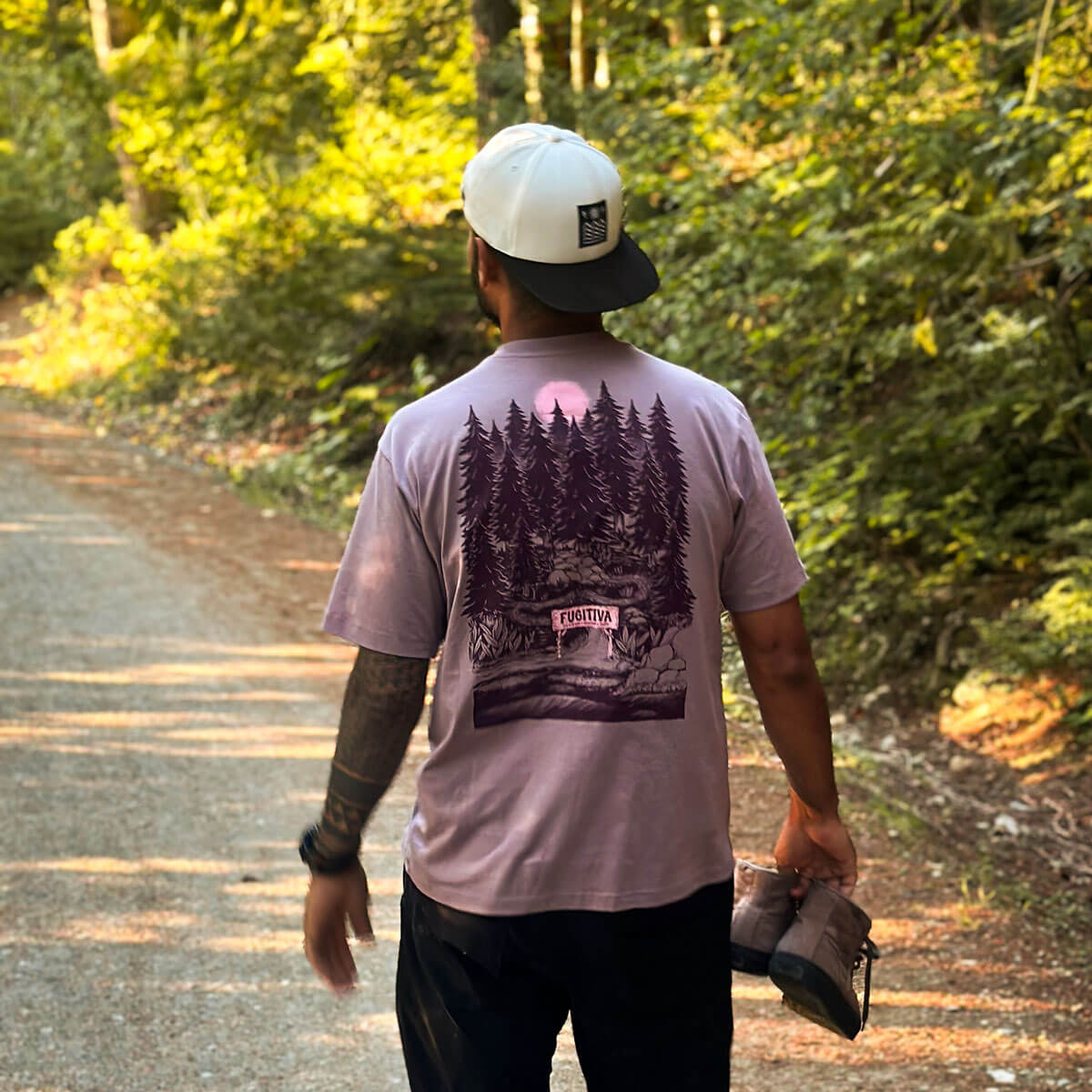 PARADISE SHORT SLEEVE T-SHIRT - LIGHT PURPLE COLOR