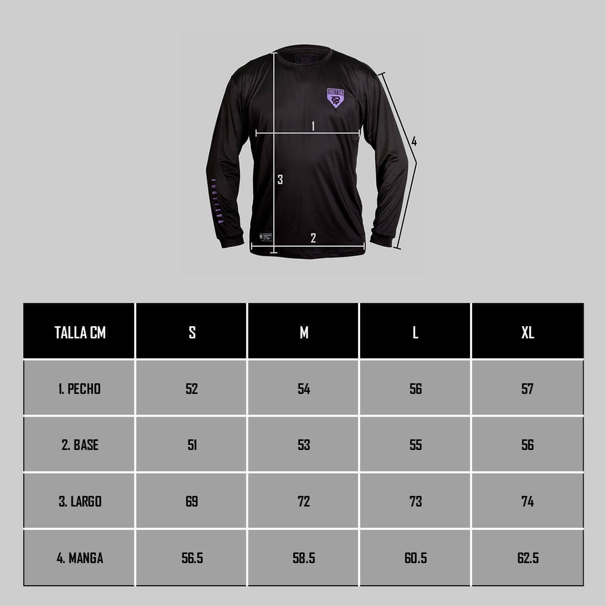 Jersey Manga Larga FGTV Negro