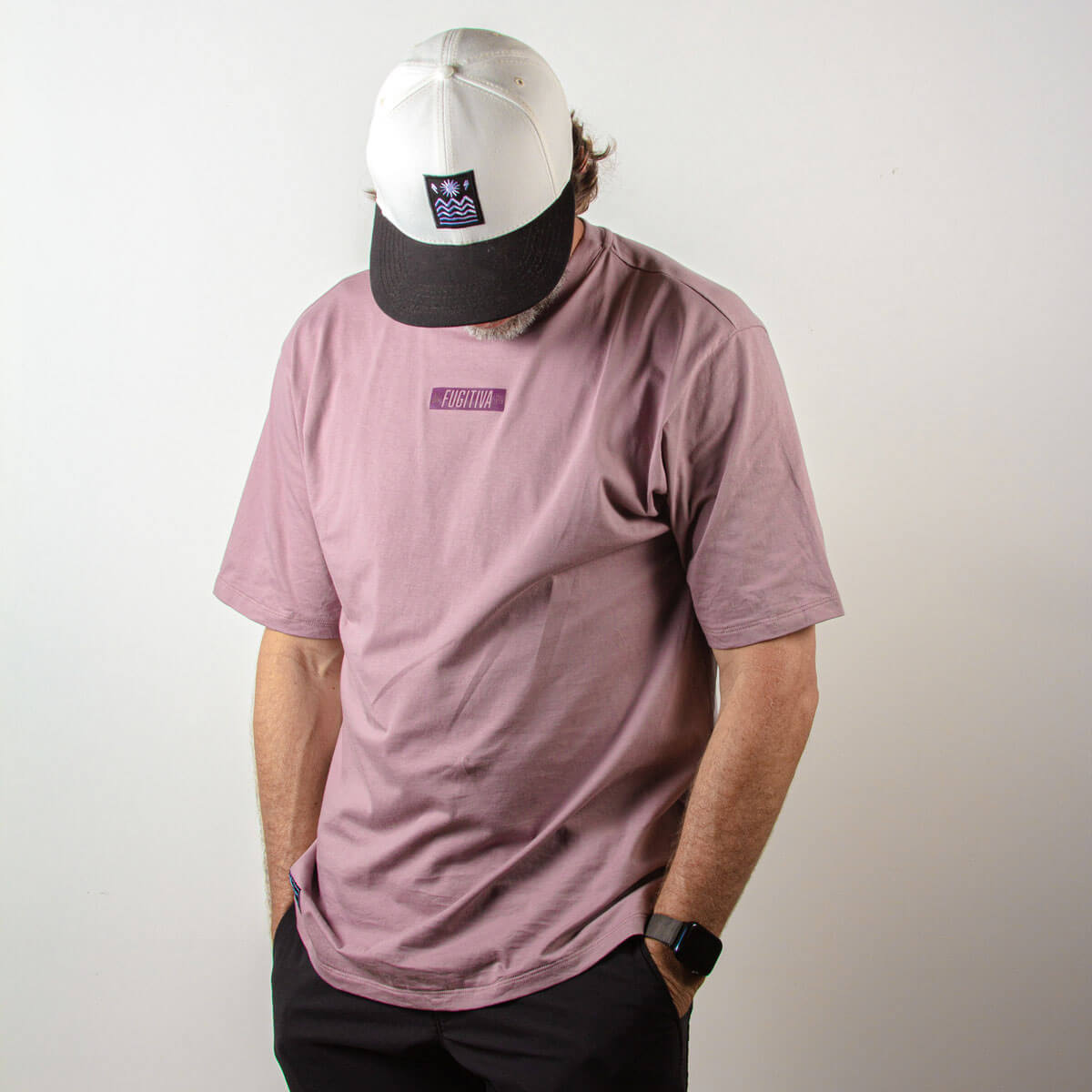 CAMISETA PARAISO MANGA CORTA - COLOR MORADO CLARO