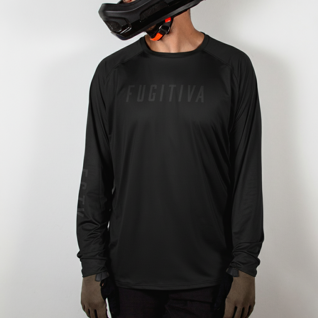 Jersey FGTV Manga Larga Negro / Negro