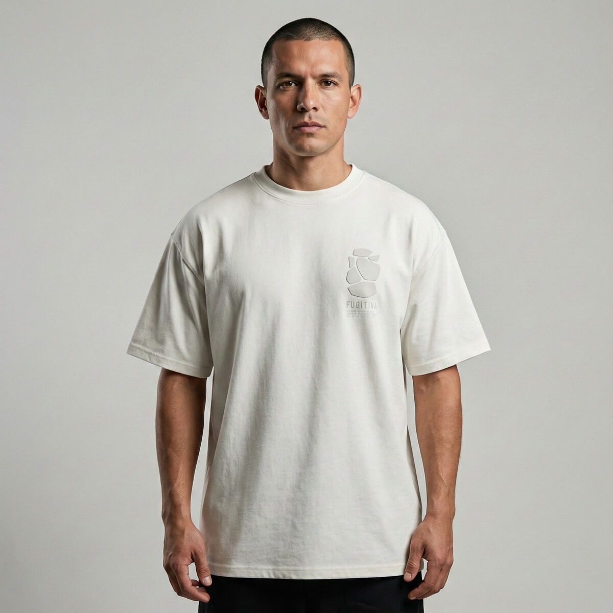 CAMISETA ELEMENTAL MANGA CORTA COLOR BLANCO MARFIL