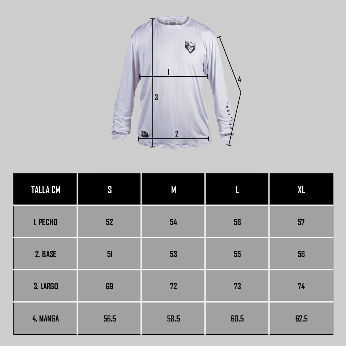 Jersey Manga Larga FGTV Blanco-Negro