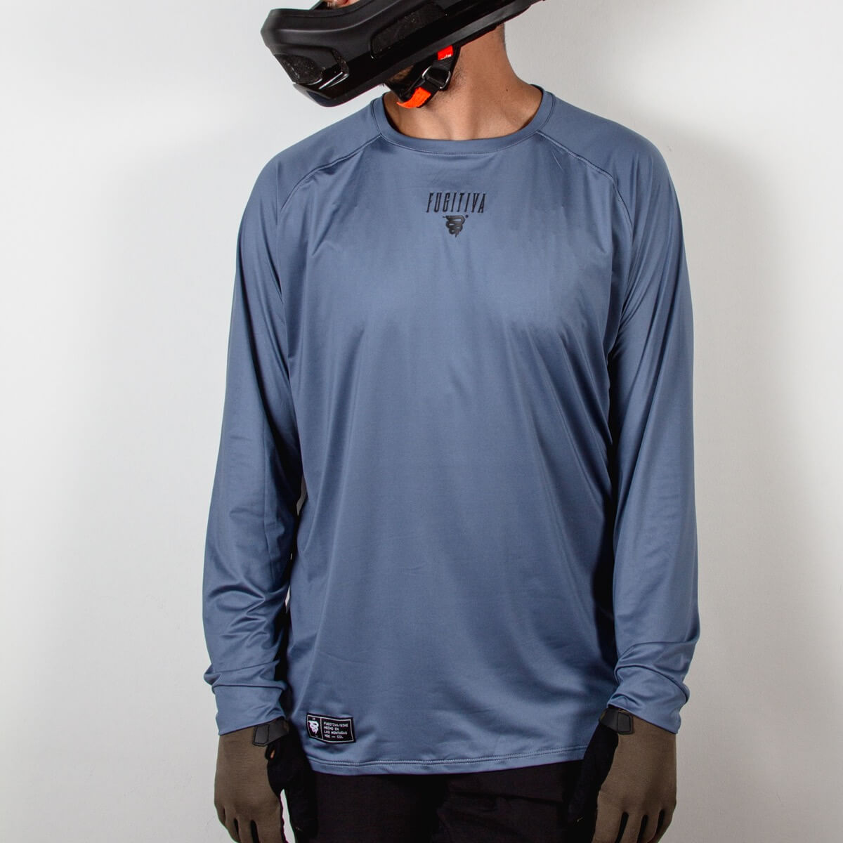 WATER AND MOUNTAIN JERSEY LONG SLEEVE PETROLEUM BLUE 
