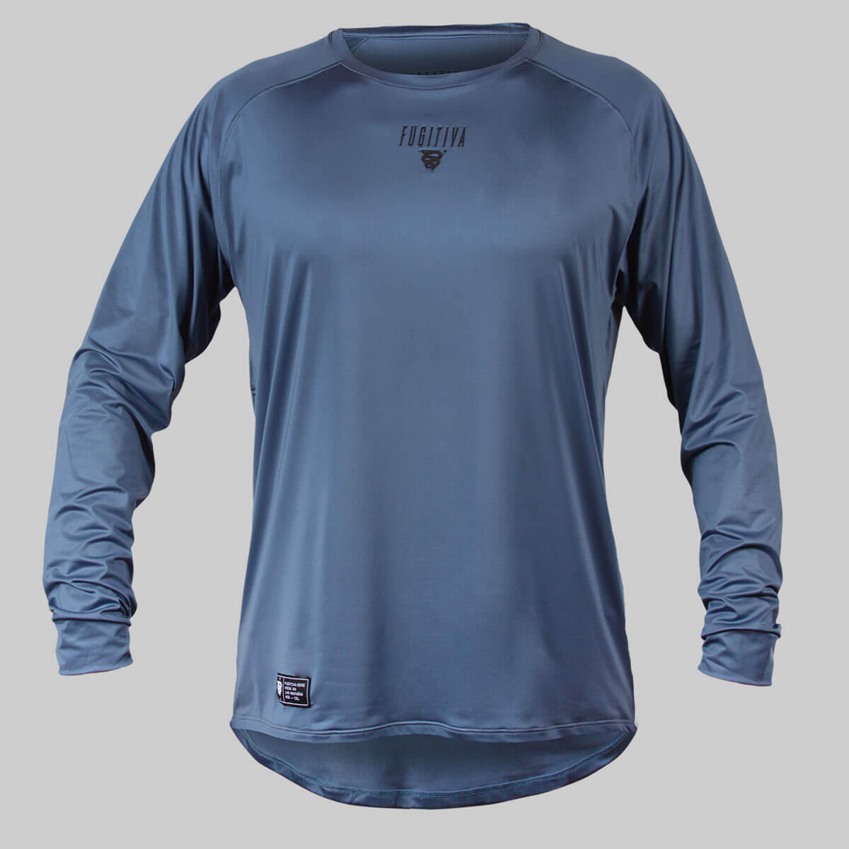 WATER AND MOUNTAIN JERSEY LONG SLEEVE PETROLEUM BLUE 