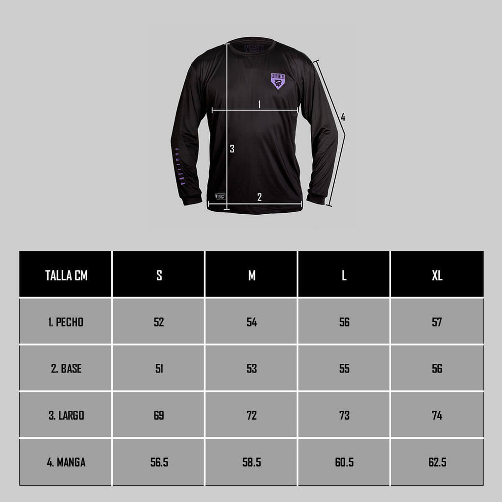 Jersey Manga Larga FGTV Negro