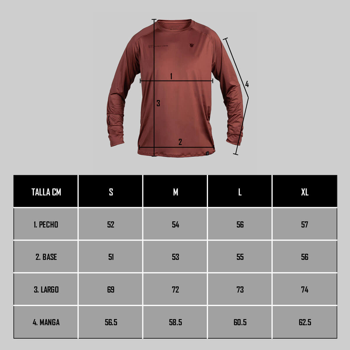 FGTV Terracotta Long Sleeve Jersey 