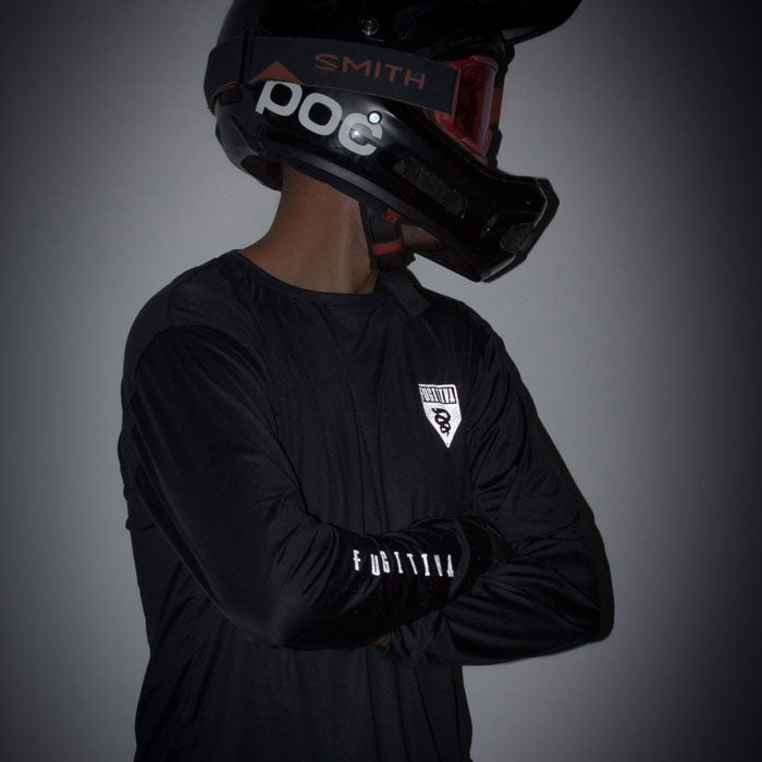 Jersey Manga Larga FGTV Negro-Reflectivo