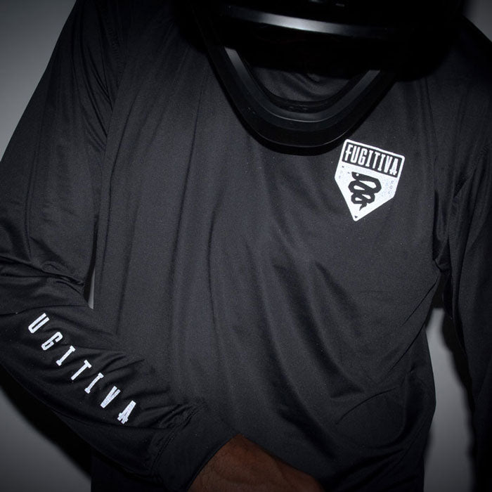 Jersey Manga Larga FGTV Negro-Reflectivo